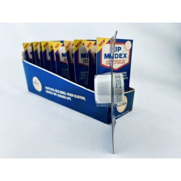 Lot Of 12 Vintage Blistex Lip Medex Rx Balm Tin - Medicated- 1986 - NOS - Picture 5 of 16